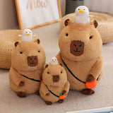 Kawaii Snack Attack: Hamburger Capybara Dog Pig Capibaras Pizza Bubble Tea Cushion Plush