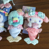 Sanrio Mermaid Cute Kuromi Hello Kitty Pochacco Plush Keyring