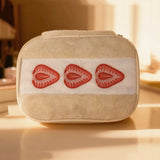 Makeup Bag Strawberry Cream Sando Plush Bag Sandwich