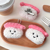 Shrimp Rice Sushi Onigiri Roll Pendant Keychain