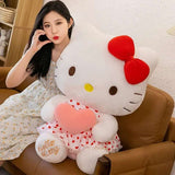 Sanrio Hello Kitty Plush Pink Heart Red Polka Dot Dress - LoveJojo