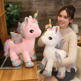 Unicorn Dream Rainbow Plush Toy High Quality Pink Horse Sweet Girl Home Decor Sleeping Pillow Gift For Kids up to 100cm - LoveJojo