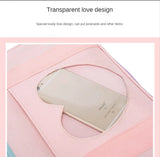 Heart PU Leather Laptop Bag Pastel Handbag Top Handle Japanese Style School Bag
