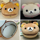 San-X Rilakkuma Bear Plush Zipped Makeup Case