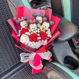 Disney Mickey Mouse Minnie Mouse Plush Bouquet Flowers