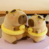 Kawaii Snack Attack: Hamburger Capybara Dog Pig Capibaras Pizza Bubble Tea Cushion Plush