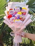 Kawaii Pink Graduation Kirby Plush Bouquet