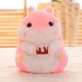 Chubby Hamster Pastel Woodland Plush With Nuts and Acorns - LoveJojo