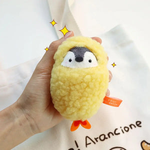 Penguin Ebi Fried Shrimp Prawn Plush Keychain 10cm - LoveJojo