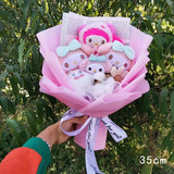 Sanrio My Melody Hello Kitty Kuromi Cinnamoroll PomPomPurin Plush Bouquet