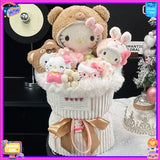 Sanrio Hello Kitty Plush Bouquet My Melody Cinnamoroll Kuromi Kawaii Flowers