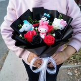 Sanrio My Melody Hello Kitty Plush Flower Bouquet