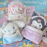 Sanrio Good Night Sleep Plush Keychain Masyumaro My Melody Piano Kawaii Bag Charm