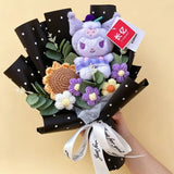 Sanrio Kawaii Hello Kitty Kuromi Hangyodon Handmade Plush Bouquet