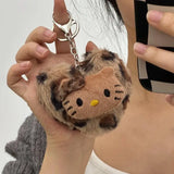 Sanrio Hello Kitty Leopard Print Keychain Pendant