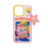 Genuine Pop Mart Crybaby Shiny Shiny Series-Phone Case for iPhone 16 Pro Max