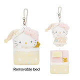 Sanrio Good Night Sleep Plush Keychain Masyumaro My Melody Piano Kawaii Bag Charm