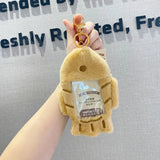 Sanrio Hello Kitty Plush Card Case Holder Keychain Kuromi My Melody Hangyudon Pochacco Cinnamoroll