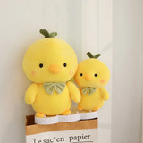 Yellow Chick Chicken Plush Green Bowtie