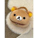San-X Rilakkuma Bear Plush Zipped Makeup Case