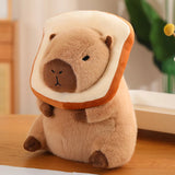 Kawaii Snack Attack: Hamburger Capybara Dog Pig Capibaras Pizza Bubble Tea Cushion Plush