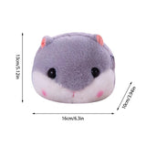 Hammy Hamster Plush Crossbody Bag with Gold Chain Handbag