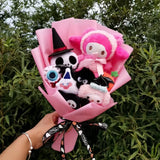 Sanrio Hello Kitty Halloween Cinnamoroll Kuromi Kawaii Plush Bouquet