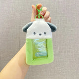 Sanrio Hello Kitty Plush Card Case Holder Keychain Kuromi My Melody Hangyudon Pochacco Cinnamoroll
