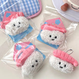 Shrimp Rice Sushi Onigiri Roll Pendant Keychain