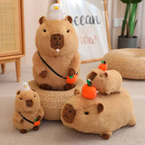Kawaii Snack Attack: Hamburger Capybara Dog Pig Capibaras Pizza Bubble Tea Cushion Plush