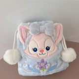 Disney StellaLou Drawstring Bag LinaBell Gelatoni Plush Cosmetic Bag