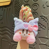 Kirby x Sanrio Hat Pendant Keychain Plush Toy
