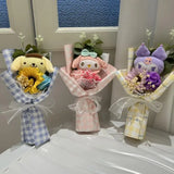 Sanrio Plush Bouquet Hello Kitty Kuromi Cinnamoroll My Melody