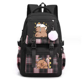 Capybara Backpack Laptop Large Capacity School Rucksack