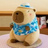 Kawaii Snack Attack: Hamburger Capybara Dog Pig Capibaras Pizza Bubble Tea Cushion Plush