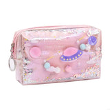 Pencil Case Laser Space Planets Big Makeup Bag Cosmetic Case