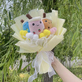 Bubble Tea Avocado Plushie Bouquet Milk Tea Boba