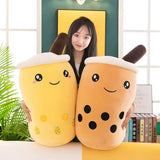 Cute Bubble Tea Plush Toy Stuffed Milk Tea Soft Boba Fruit Tea Cup Plushie