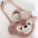 Disney StellaLou ShellieMay Duffy Bear Crossbody Bag Cute Ballet Rabbit Plu Crossbody Bag Soft Girl JK Sle Lolita Slant Bag Daphne Bear irley Mei Star ba Bag