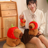 Kawaii Snack Attack: Hamburger Capybara Dog Pig Capibaras Pizza Bubble Tea Cushion Plush