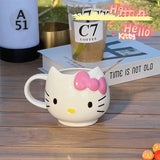 Hello Kitty Water Cup Cute Mug Heat-Resistant Ceramic Cup Juice Water Coffee Mug Kitchen Drinkware