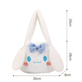 Sanrio Plush Cinnamoroll My Melody Kuromi Tote Shoulder Bag