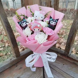 Sanrio My Melody Hello Kitty Plush Flower Bouquet
