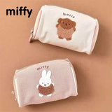 Miffy Canvas Plush Embroidery Cosmetic Bag