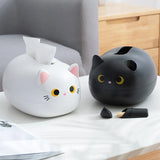 Kawaii Cat Tissue Box Kitchen Napkin Storage Box Paper Container Holder Home Decoration