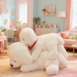 Teddy Dog Bichon Frise Puppy Plush White Stuffed Soft Animal Toy