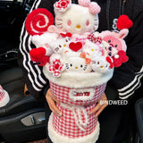 2026 Sanrio Hello Kitty My Melody Kawaii Plush Bouquet