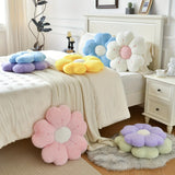 Flower-Shaped Plush Throw Pillow Cushion