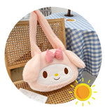 Sanrio Plush Cinnamoroll My Melody Kuromi Tote Handbags Shoulder Bag Purse Kawaii