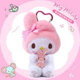 Sanrio Hello Kitty Kuromi Melody Pochacco Cinnamoroll Plush Pendant Keychain
